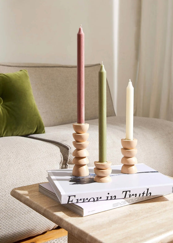Totem Wooden Candle Holder| Design Nº 5