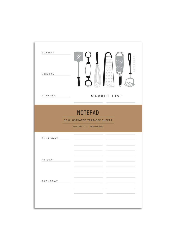 HAZELMADE | Meal Planner Kitchen Utensils Notepad