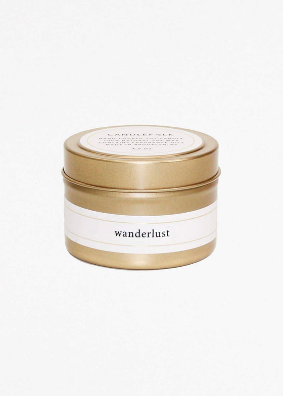 Candlefolk | Wanderlust Gold Travel Candle