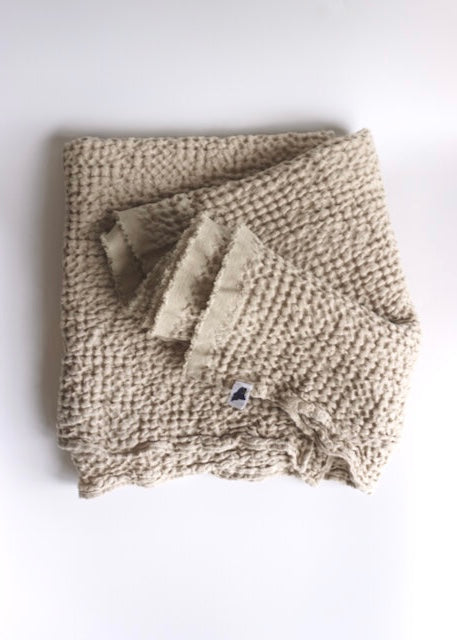 Amphitrite Studio  Linen + Cotton Waffle Washcloths - The Phoenix