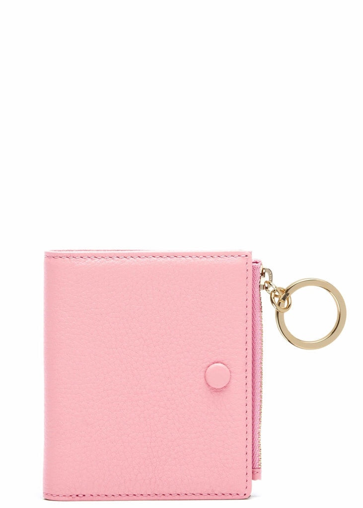 Kate Spade Red Pebble Leather Keychain Wallet NEW