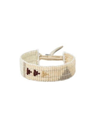 Sidai Designs | Narrow Pembetatu Warrior Bracelet - Pink/Gold/Burgundy/Taupe/Off White