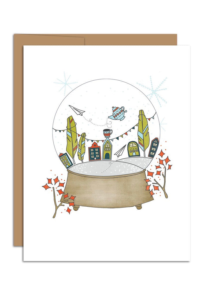 Hazelmade | Note Card Wonderland Snowglobe