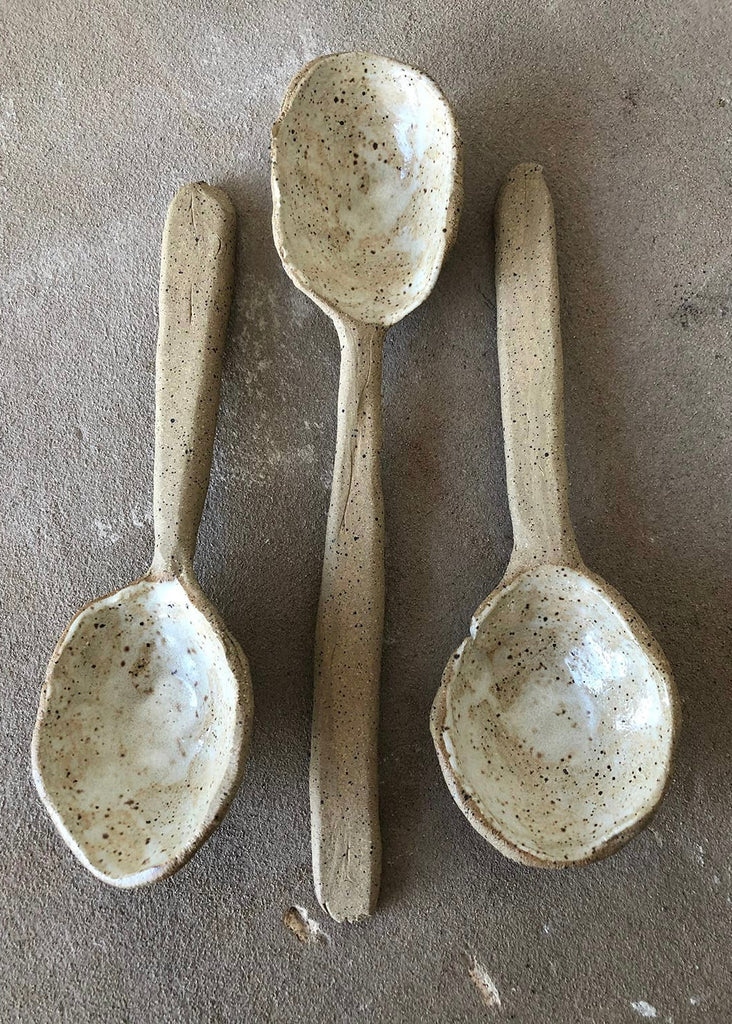 Gina DeSantis Ceramics | Hand Built Serving Spoon - Sand