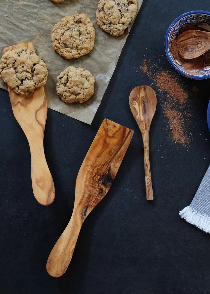 Olive Wood Pastry Server