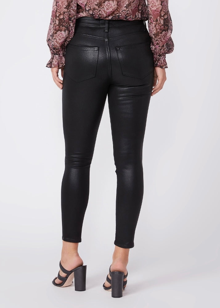 Paige Denim Margot Ankle in Black Fog Luxe Coating The Phoenix