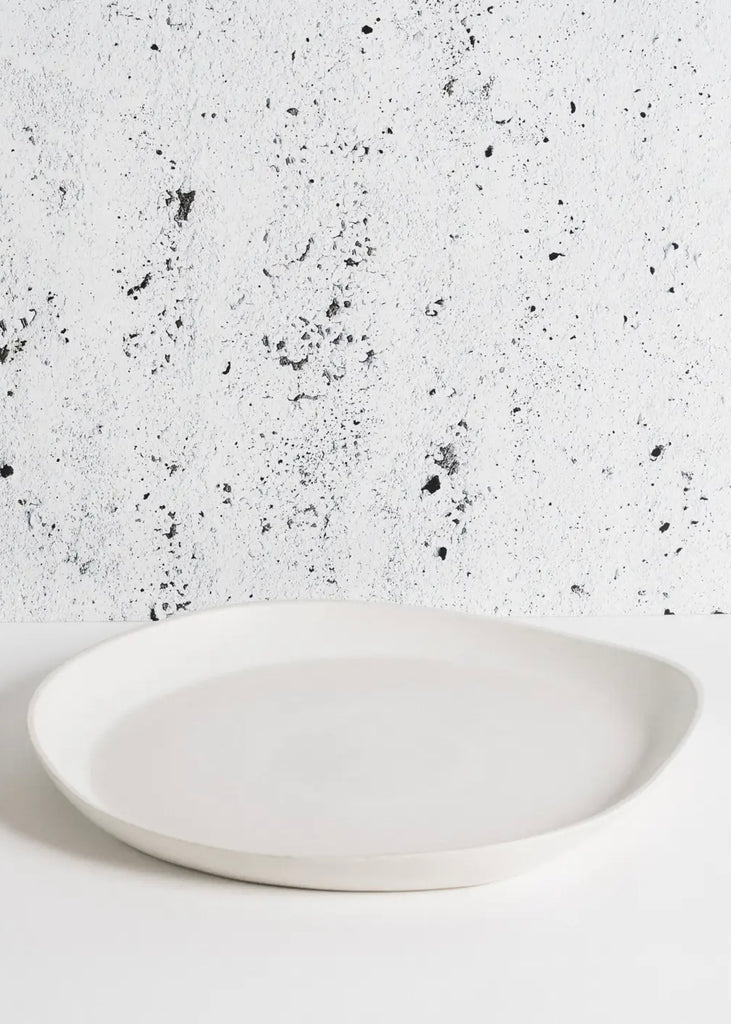 Stoneware Organic Round Serving Platter