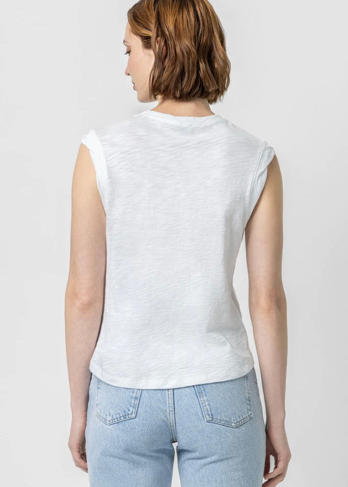 Lilla P | Twisted Binding Sleeveless Crewneck