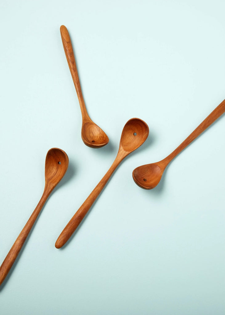 Teak Olive Spoons | S/4