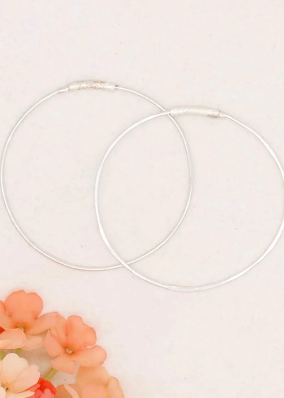 River Song | Silver Hoops