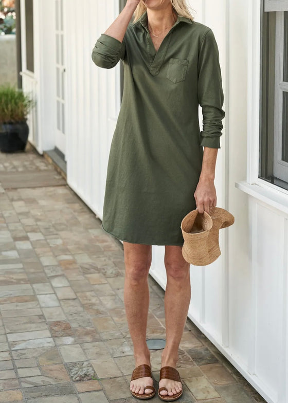 Frank & Eileen | Nicole Popover Henley Dress | Heritage Jersey