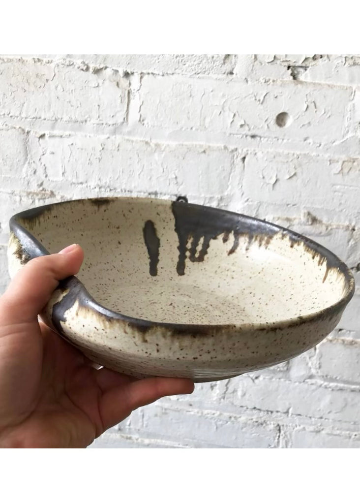 Gina DeSantis Ceramics | Luna Serving Bowl with Handle Rest