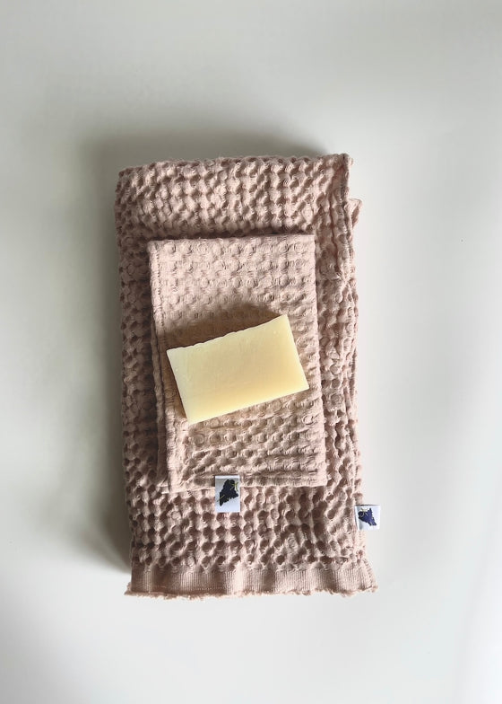 Amphitrite Studio | Linen Cotton Waffle Body Towel