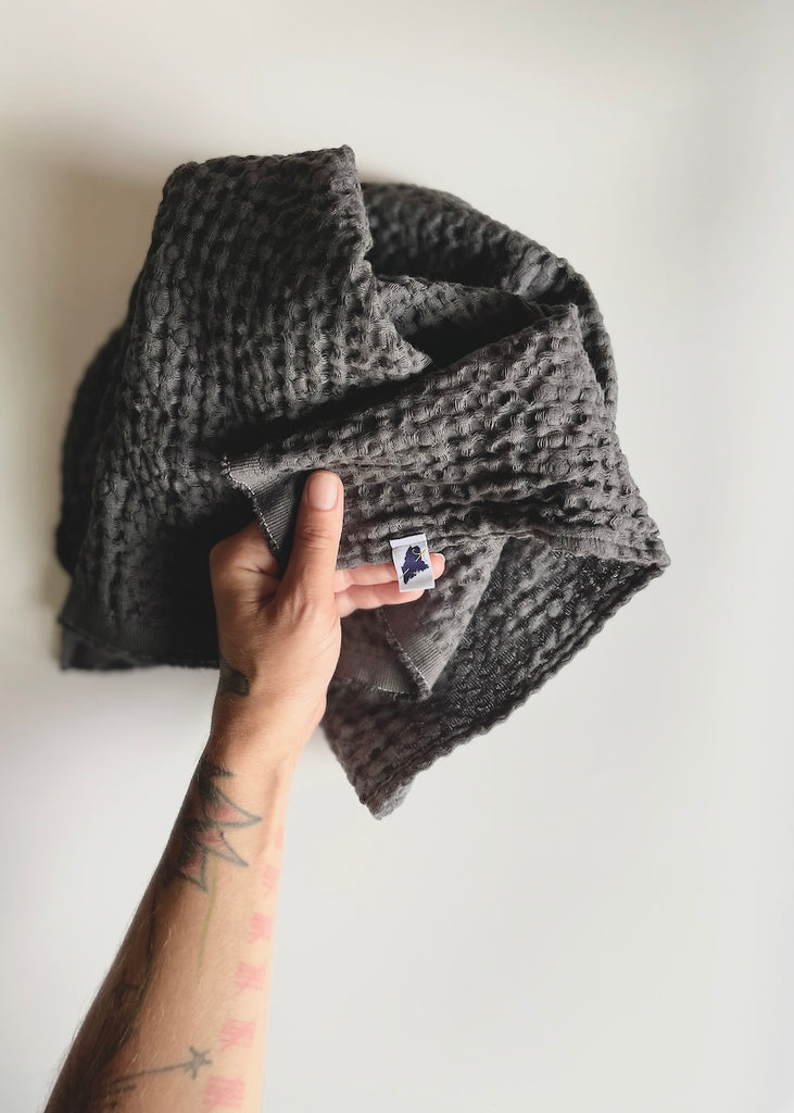 Amphitrite Studio | Linen Cotton Waffle Body Towel