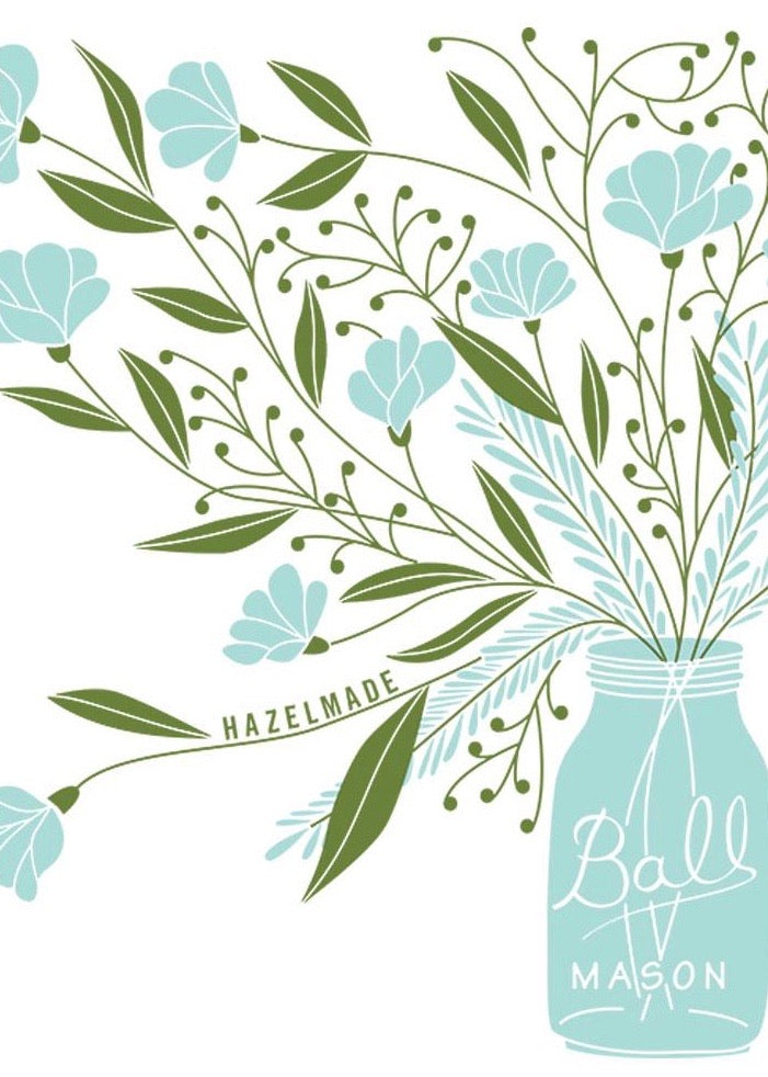 Hazelmade | Kitchen Towels Mason Jar Bouquet