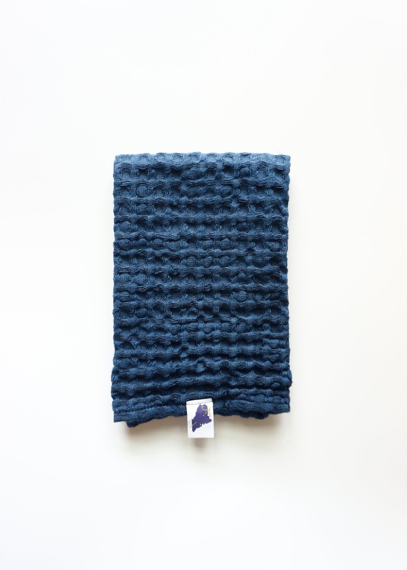 Waffle Body Towel • Linen Cotton • White — Amphitrite Studio