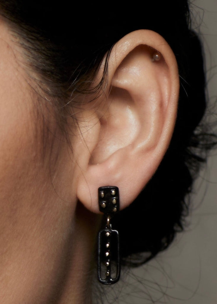 Julie Cohn | Kusama Black Earring