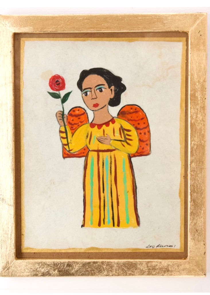 Garden Angel Print Framed