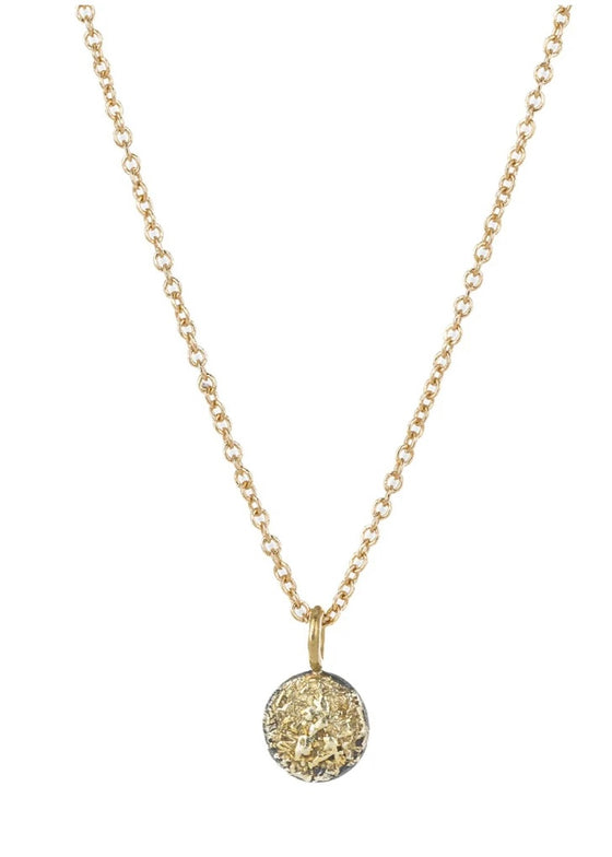 Kate Maller | Dusted Pebble Necklace 14k Gold Chain