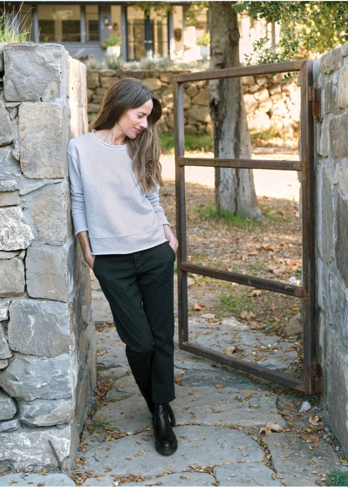 Frank & Eileen | Wicklow Italian Performance Twill in Black