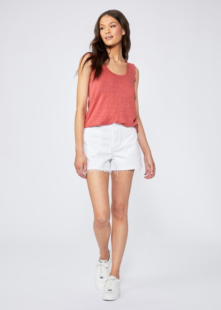 Paige Denim | Mayslie Utility Short in Crisp White