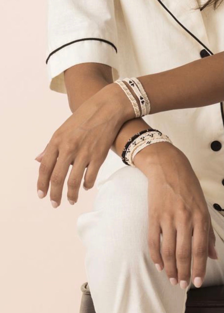 Sidai Designs | 3 Dot Triangle XS Leather Bracelet