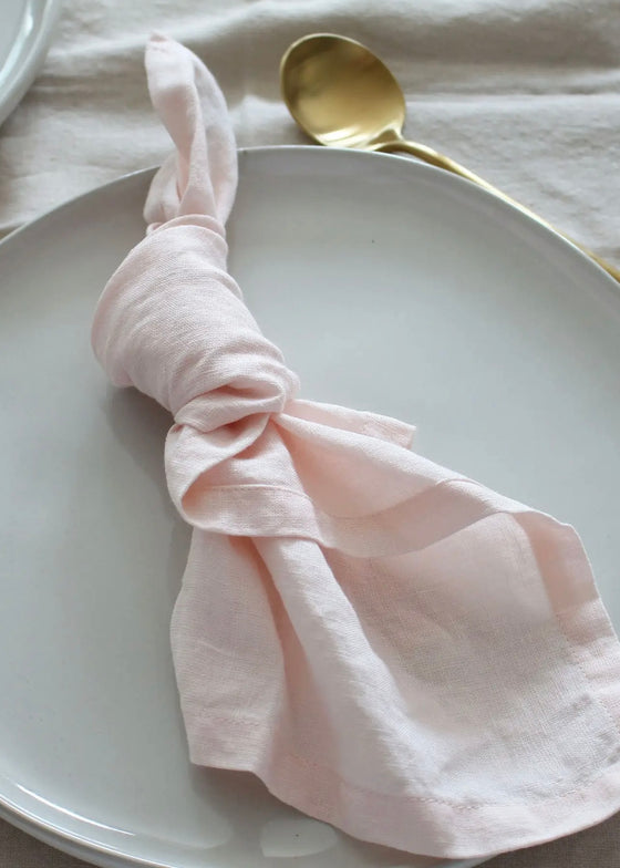 Blush Linen Napkins | Set of 4
