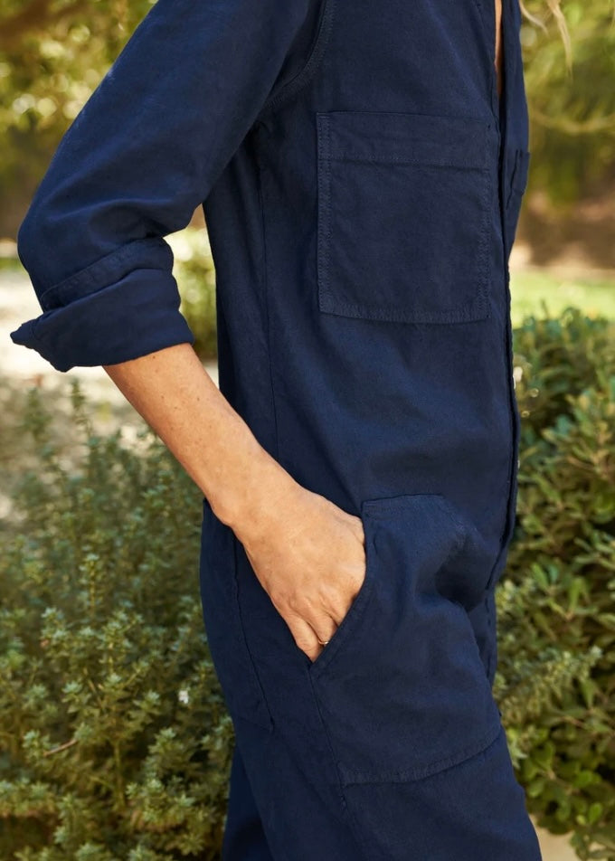 Frank & Eileen | Northern Ireland Playsuit in Navy Blue